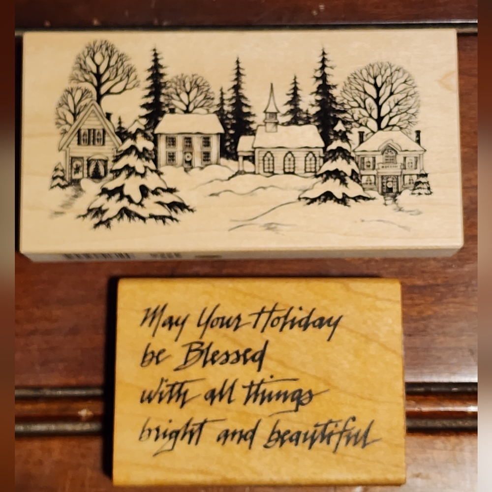 Stampin' Up! Holiday Peace Wooden Stamp Set - Picture 6 of 11